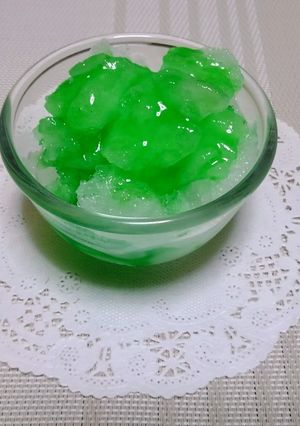 嚥下食★メロンかき氷風-レシピのメイン写真