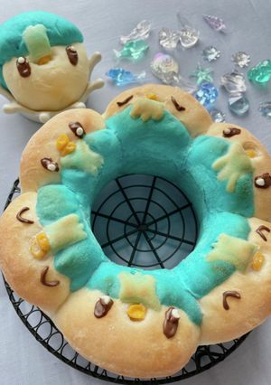 日焼けで夏満喫！ポッチャマのちぎりパン-レシピのメイン写真