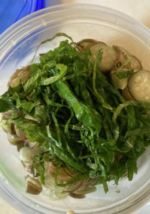 夏の定番みょうがとオクラのまぜまぜ薬味-レシピのメイン写真