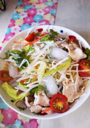 ゴマだれ 冷サラダうどん-レシピのメイン写真