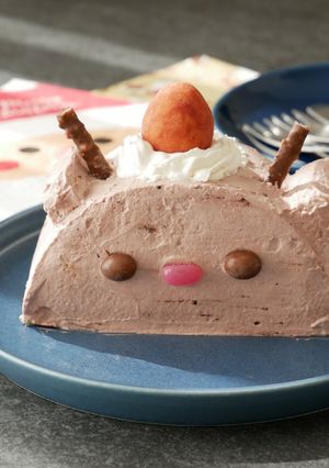 かわいいハーフケーキ:X'masトナカイ-レシピのメイン写真