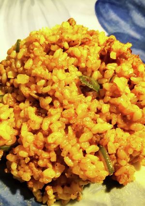 玄米で焼きカレーピラフ 簡単ランチ-レシピのメイン写真
