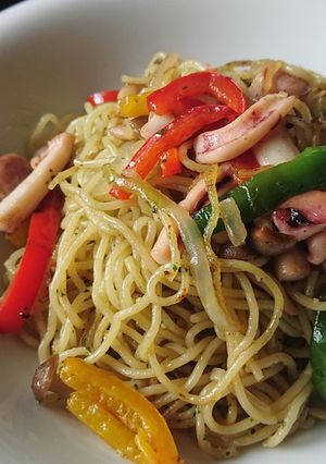 バジル焼きそば-レシピのメイン写真
