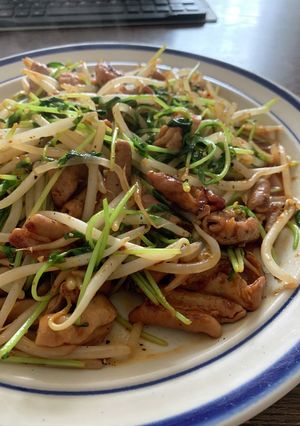 豆苗ともやしのホルモン炒め-レシピのメイン写真
