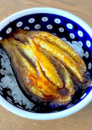 ん？うなぎ？ナスの蒲焼き丼-レシピのメイン写真