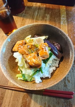鮭の味噌丼-レシピのメイン写真
