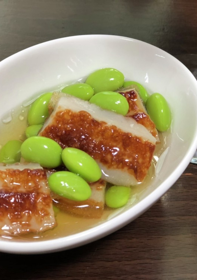 焼きちくわと枝豆のおひたし-レシピのメイン写真
