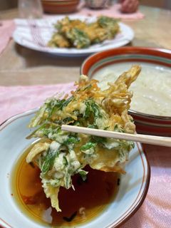 簡単★舞茸えのき春菊のかき揚げそうめん-レシピのメイン写真