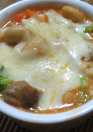 お餅が入った野菜ジュースのグラタン-レシピのメイン写真