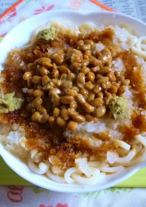 醤油うどん風冷やしうどん40～みぞれ納豆-レシピのメイン写真