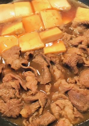 今夜のおかずは肉豆腐^o^夕飯のおかず-レシピのメイン写真