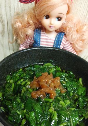 リカちゃん♡甘酸っ*梅肉 蜂蜜モロヘイヤ-レシピのメイン写真