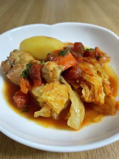 トマト缶でキャベツ煮-レシピのメイン写真