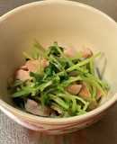 簡単2分♪お弁当にも☆豆苗とハムの和え物