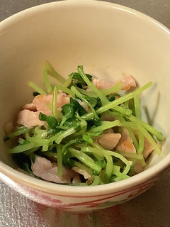 簡単2分♪お弁当にも☆豆苗とハムの和え物-レシピのメイン写真