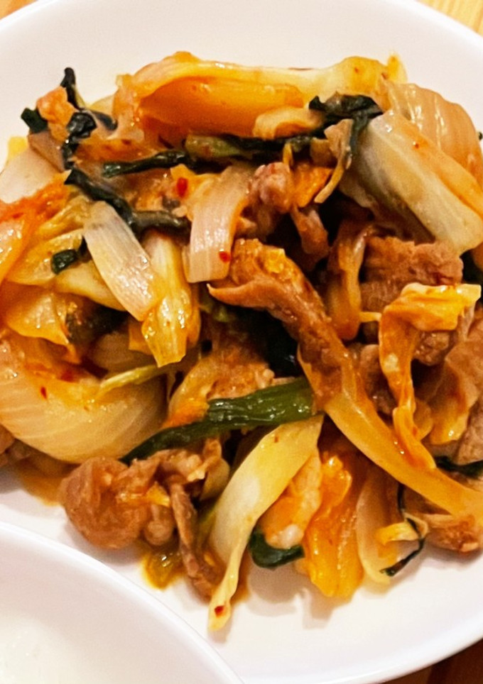 甜麺醤のコク旨豚キムチ炒め★-レシピのメイン写真
