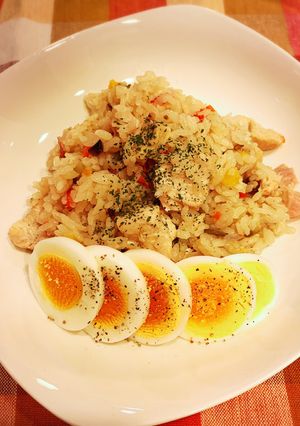 炊飯器で簡単中華風アジアンチキンピラフ-レシピのメイン写真