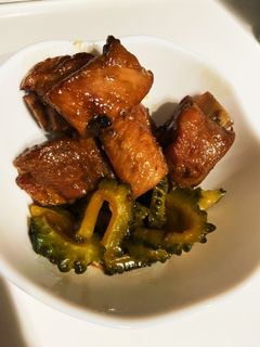 スペアリブとゴーヤの煮物-レシピのメイン写真