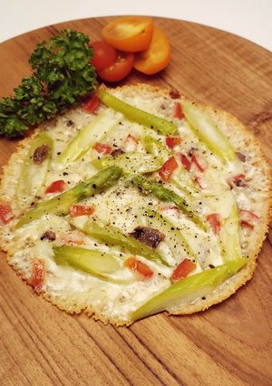 アンチョビとアスパラ ぱりぱりチ－ズ焼き-レシピのメイン写真