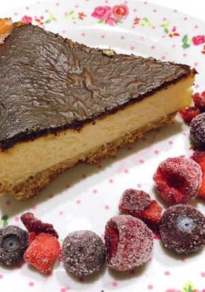 簡単!甘さスッキリベイクドチーズケーキ-レシピのメイン写真