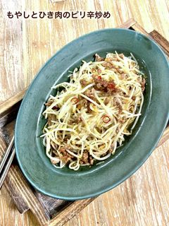 もやしとひき肉のピリ辛炒め-レシピのメイン写真