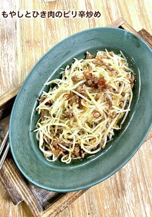 もやしとひき肉のピリ辛炒め-レシピのメイン写真