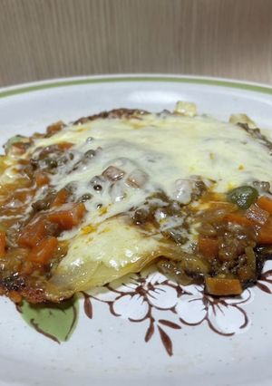 じゃがいもカレーピザ(カレーが余った時）-レシピのメイン写真