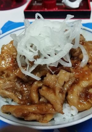 切落し豚肉で簡単甘辛丼（孫達に伝授)-レシピのメイン写真