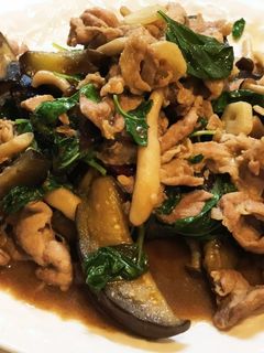 豚肉と茄子のバジル炒め-レシピのメイン写真