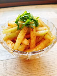 さっぱりシャキシャキ☆冬瓜の和風サラダ-レシピのメイン写真