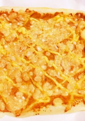 明太子とチーズのパイ生地ピザ-レシピのメイン写真