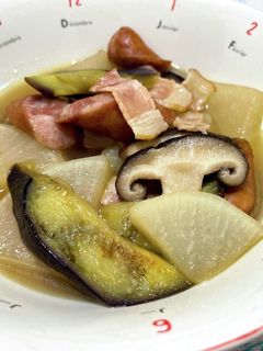 大根となすの煮物-レシピのメイン写真