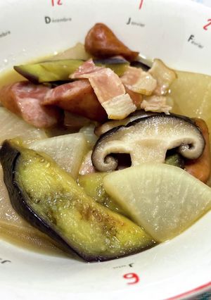 大根となすの煮物-レシピのメイン写真