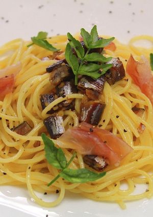 丸干しと生ハムのパスタ-レシピのメイン写真