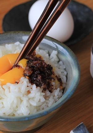 焼エビ香る辣油卵かけごはん-レシピのメイン写真
