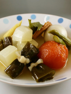 夏野菜と昆布巻の冷やしおでん-レシピのメイン写真