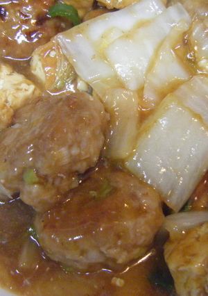 鶏肉団子のオイスター白菜あんかけ-レシピのメイン写真