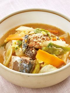 【使いきり】さば味噌煮缶と野菜の味噌煮込-レシピのメイン写真