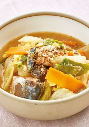 【使いきり】さば味噌煮缶と野菜の味噌煮込-レシピのメイン写真