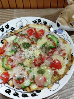 「油揚げ卵焼きピザ」-レシピのメイン写真
