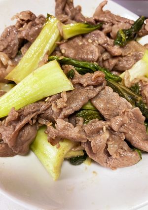 青梗菜と牛肉炒め-レシピのメイン写真