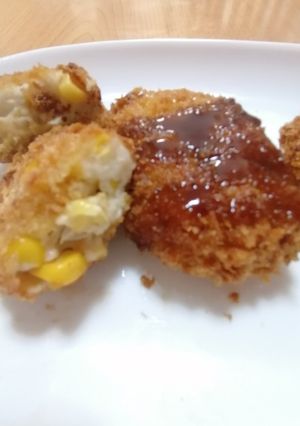 コーンクリームコロッケ　バジル風味-レシピのメイン写真