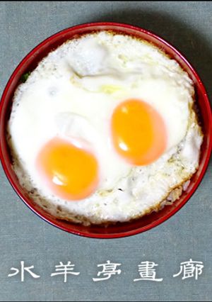 小松菜とベーコンの目玉焼き丼-レシピのメイン写真