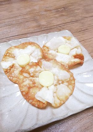 簡単おつまみ☆チーズのお花揚げ-レシピのメイン写真