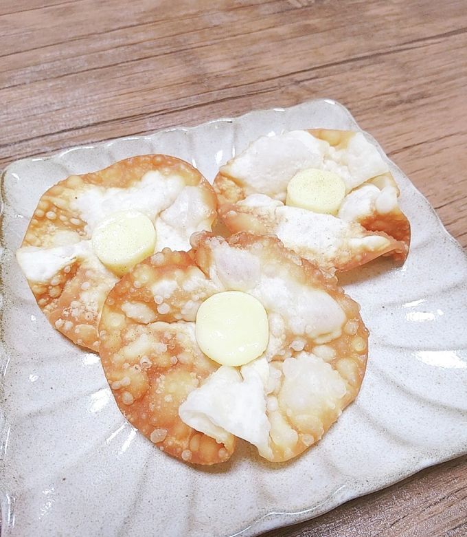 簡単おつまみ☆チーズのお花揚げ-レシピのメイン写真