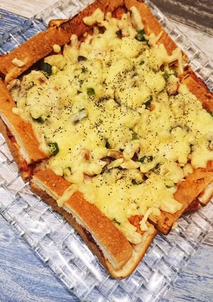 食パンでピザ！-レシピのメイン写真