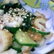 きゅうりとちくわの酢みそ和え