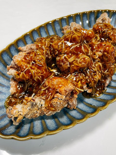 かりかり鶏竜田揚げの甘酢餡掛け-レシピのメイン写真