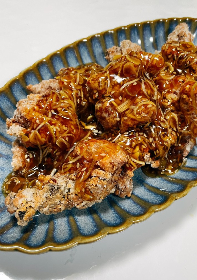 かりかり鶏竜田揚げの甘酢餡掛け-レシピのメイン写真