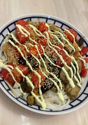 夏野菜のサラダうどん♡-レシピのメイン写真